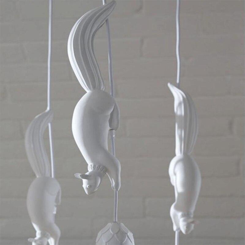 

Светодиодный подвесной светильник из скандинавской белки со смолой, современный подвесной светильник, промышленный светильник