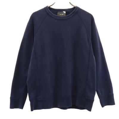 ATON Made In Japan Long Sleeve Sweat Trainer 2 Navy Women Used