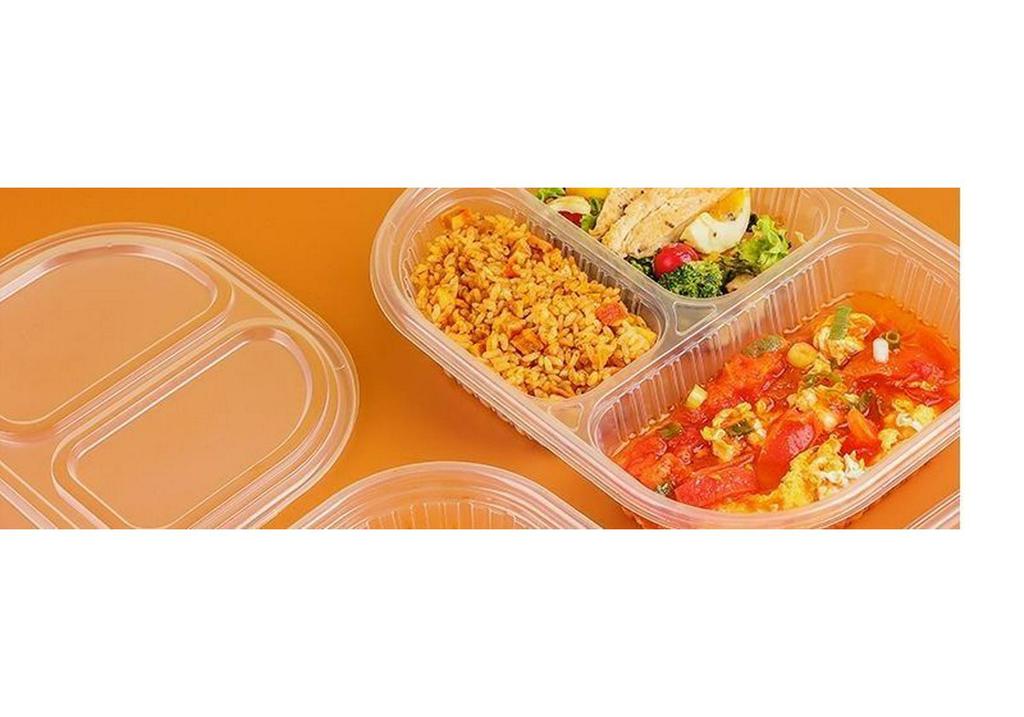 Disposable Multi-Compartment Lunch Box, Bento-Style Food-Grade Tray