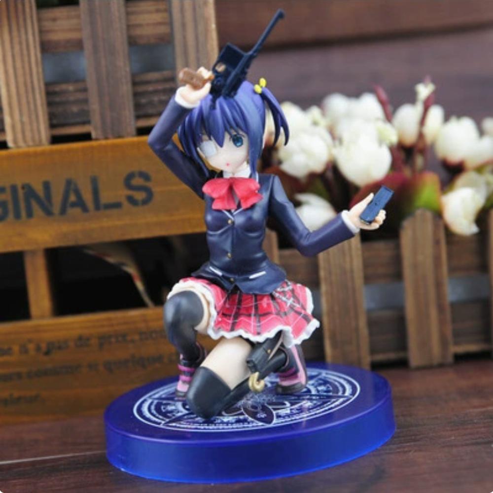 15cm Takanashi Rikka Anime Figure Chuunibyou Demo Koi Ga Shitai! The Eil Eye Kneeling Rikka Takanashi Action Figure Model Toys without box