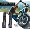 8MM Universal Folding Rear Passenger Footpegs Motorcycle Foot Rest Pegs Pedal Rearset Footrest Pad Set Motor Scooter Accessory