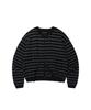 Eastserviceshop Ess Striped Crop Cardigan - Black