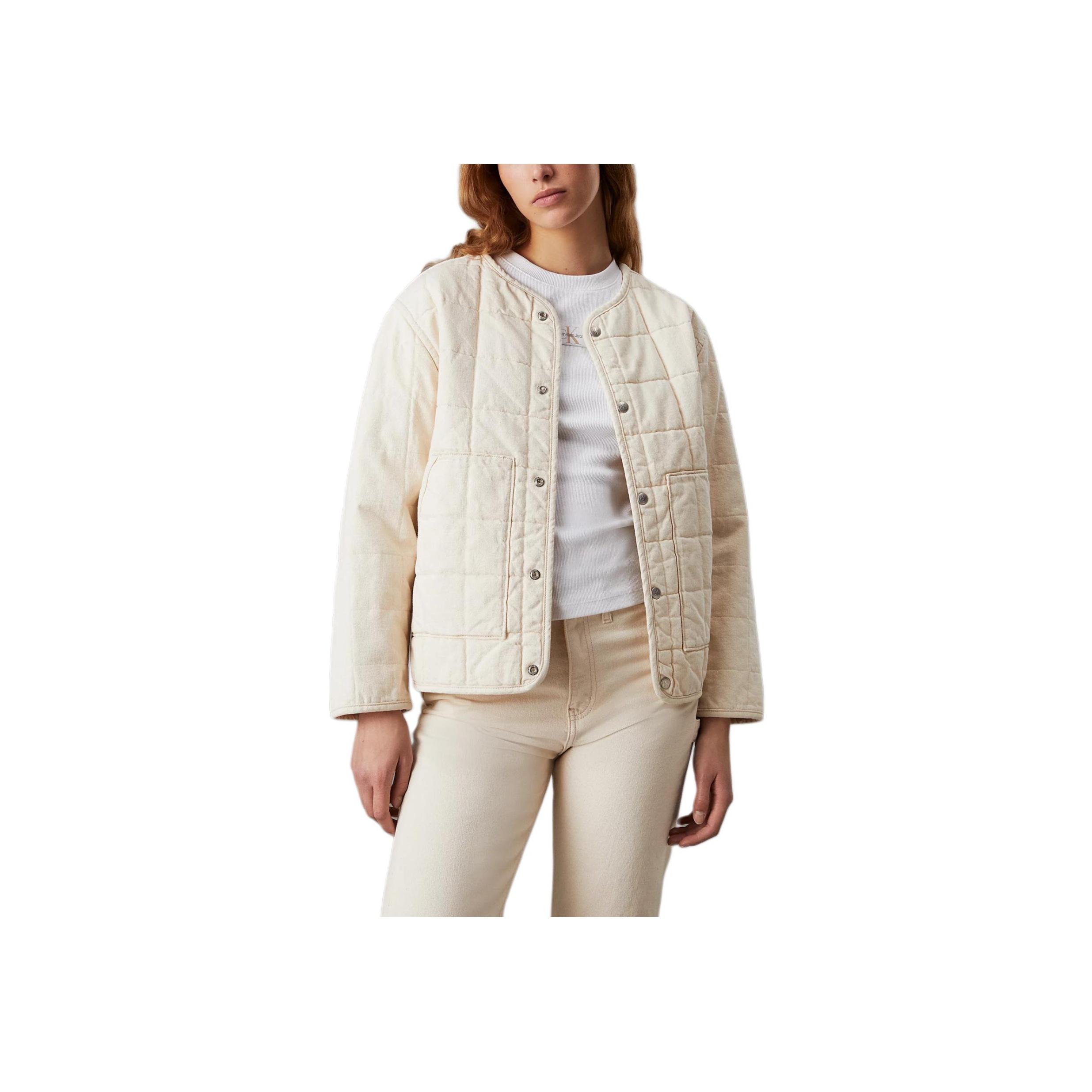 Calvin Klein Letter Badge Quilted Loose