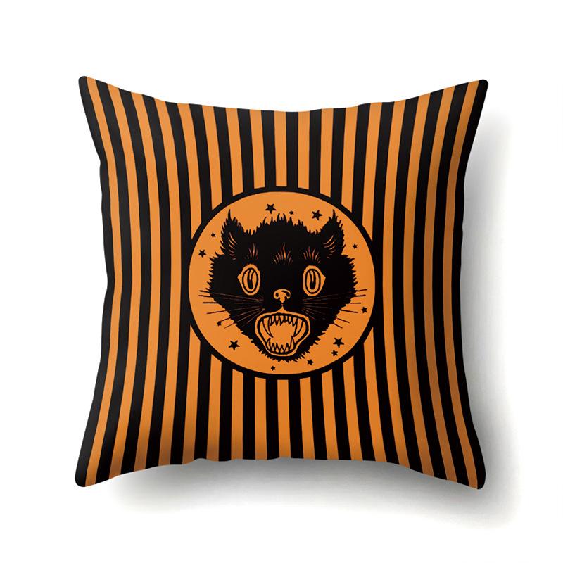Halloween Pillowcase Car Waist Pillow Pumpkin Sofa Cushion Cover Office Home Living Room Pillowcase