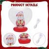 Inflatable Christmas Ball Xmas Ball Versatile Decor Festive Heart Balloon Hanging Ornament Bauble for Yard Mall Party
