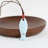 Handmade Fish Whistle Necklace Adjustable Cord Porcelain Fish Pendant  Friends Gift