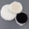 3/4/5/6/7Inch Soft Car Polishing Pad Round Imitated Wool Car Body Waxing Polisher Discs Pad Soft Wool Maintenance Cleaning Tool