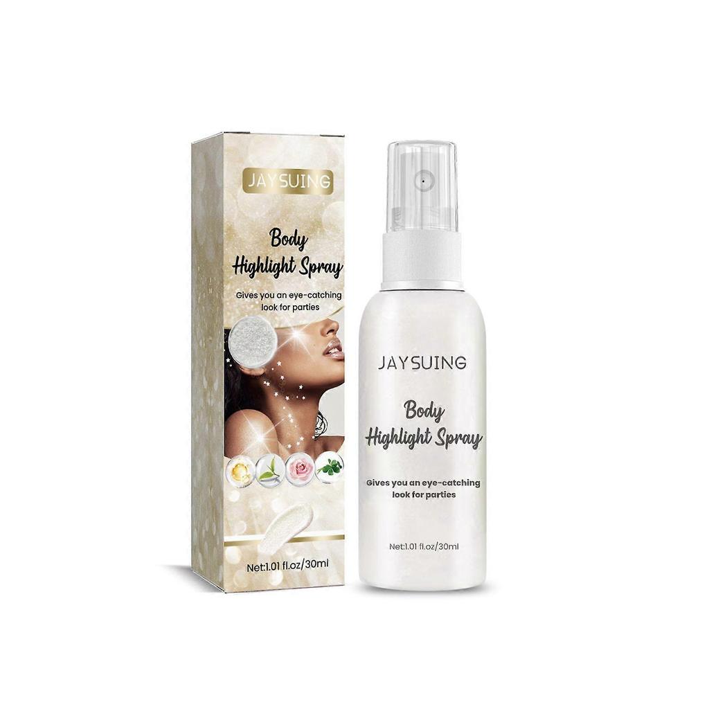 Jaysuing Körper-Schimmer-Spray Nachtclub Party Haut Schlüsselbein Highlighter Mehrfarbiges Glitzer-Spray