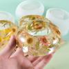 Crystal Epoxy Resin Mold Round Oval Candle Holder Pot Table Silicone Mold Clay Mold Diy Silicone Mold