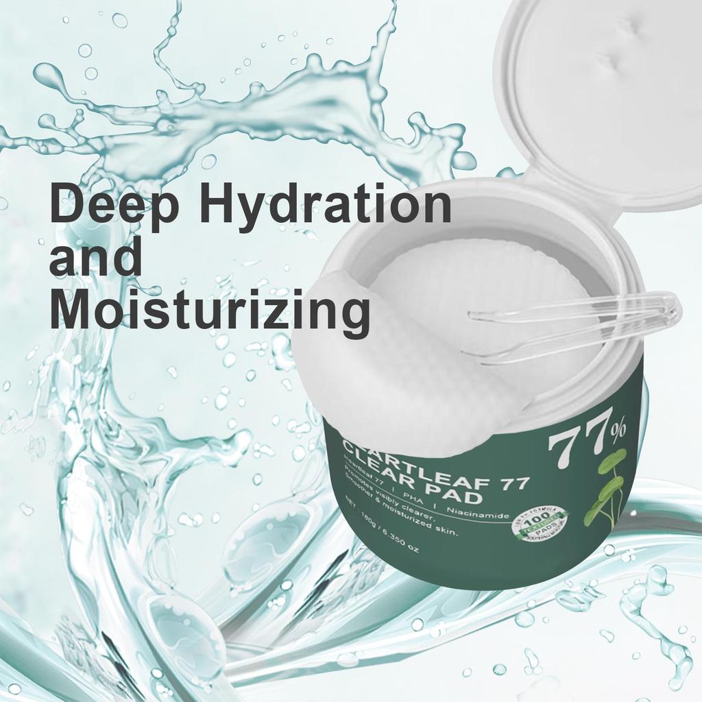 Heartleaf 77 Toner Pads - Refreshing And Nourishing Facial Toner With 77% Heartleaf Extract - Gentle Exfoliation And Hydration