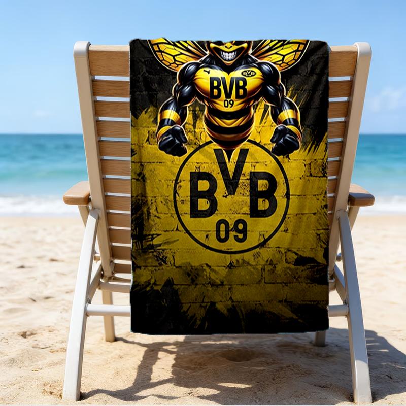 Ultra-Soft Beach Towel with BVB Theme,Ideal for Pool - Camping, Diving - Perfect Travel Essential, Vibrant Beach Towel.