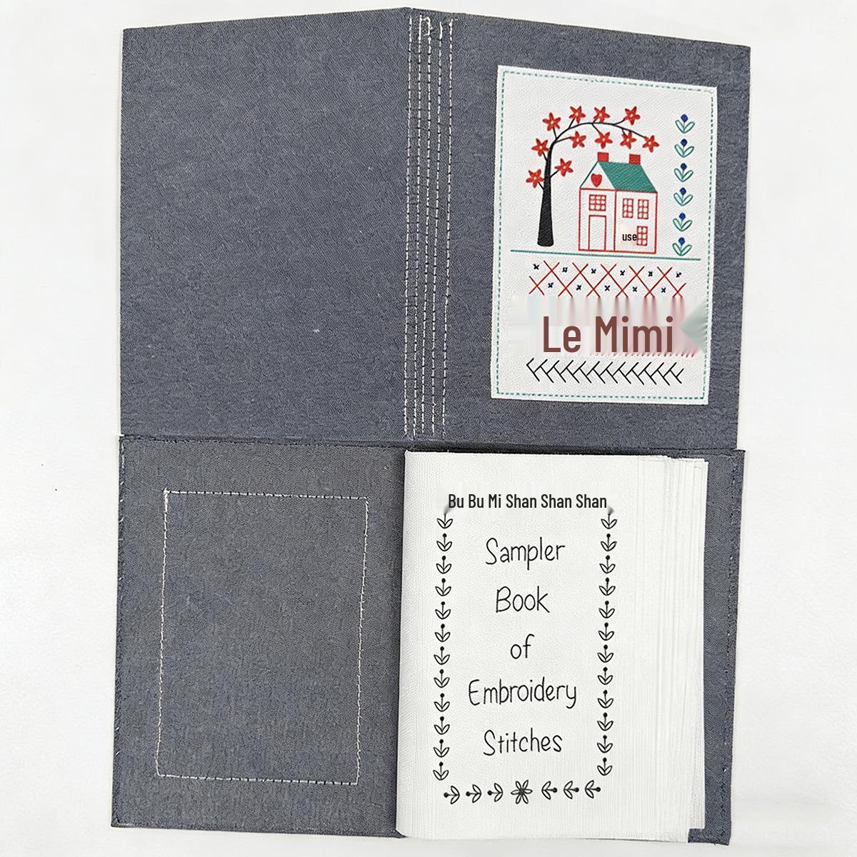 DIY Cross-Stitch Loose-Leaf Creative Home Needlework Book Without instruction