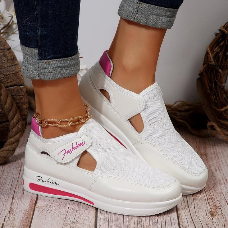 Fashion 2024 New Women Shoes Women Lightweight Comfortable Casual Shoes Outdoor  Breathable Platform Hollow Out Sneaker Zapatos De Mujer