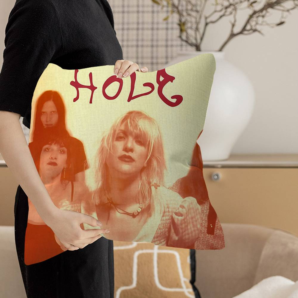 Alternative Rock Band Hole Classic Vintage Pillow Cushion Cover Pillowcase Living Room Sofa Home Decor Customized