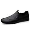 Brand High-quality Genuine Leather Men's Shoes Fashionable Classic Round Toe Casual Versatile Simple Comfortable Flat Shoes