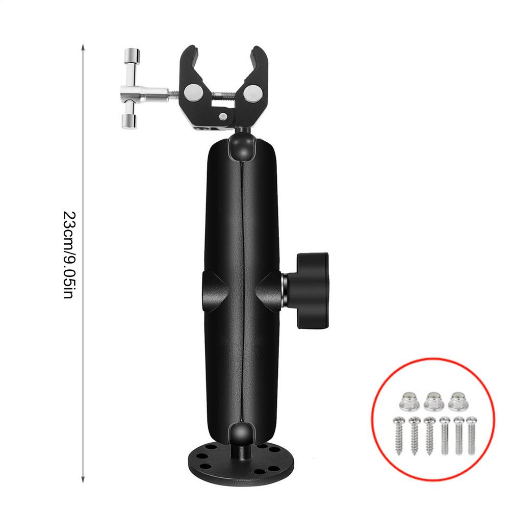 

Trolling Motor Stabilizer Mount Aluminum Alloy Trolling Motor Quick Release Mount 360 Degree Adjustable Heavy Duty Shaft Support чорний