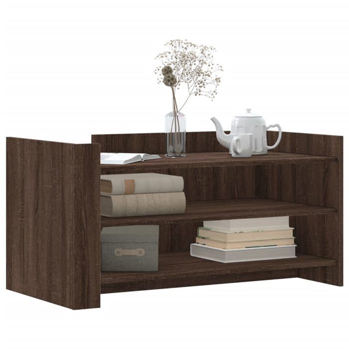 VidaXL Coffee Table Brown Oak 100x50x50 Cm Engineered Wood, Side Table, Living Room Table, Accent Table, End 848352