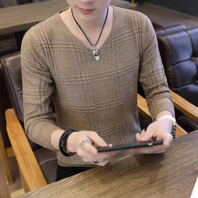 

Осень-зима 2021, новый мужской пуловер с высоким воротником, свитер, модная однотонная толстая и теплая рубашка, мужская брендовая одежда M