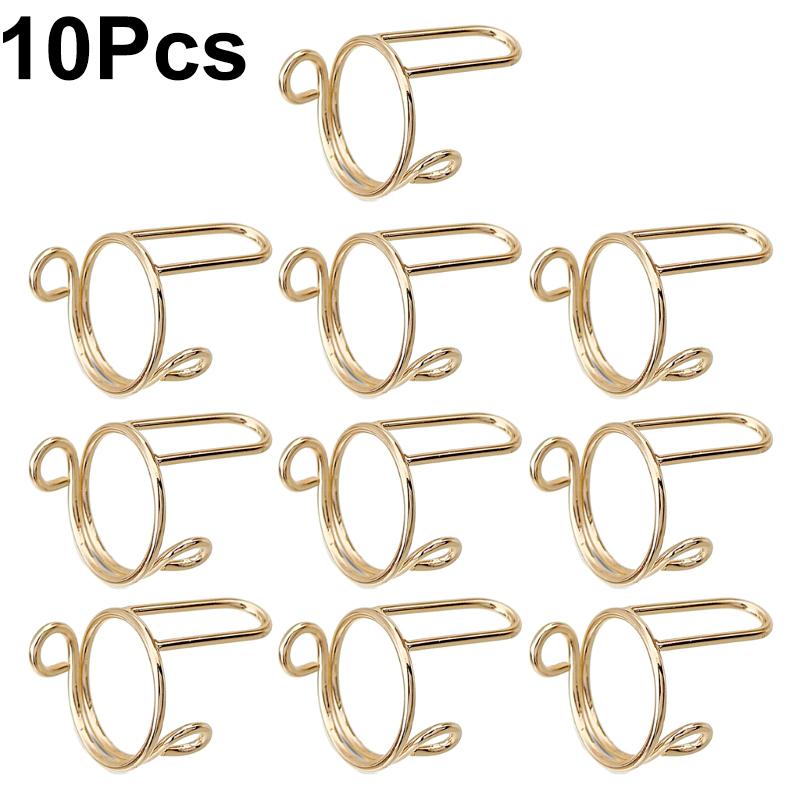 10 stk Metall Åpen Ring Falmer ikke Bruk Neglebasisringer Miljøvennlige Fingertuppringer Resirkulerbar Flerfarget