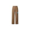 Carhartt WIP Pantaloni Casual Ricamati Floreali Larghi Collaborazione X Awake NY SS23 Pantaloni Unisex Kaki I031716-07R-02