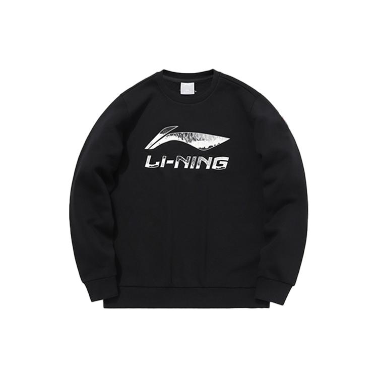 Li Ning Sweatshirt Men s Standard Black AWDQC91-6 L