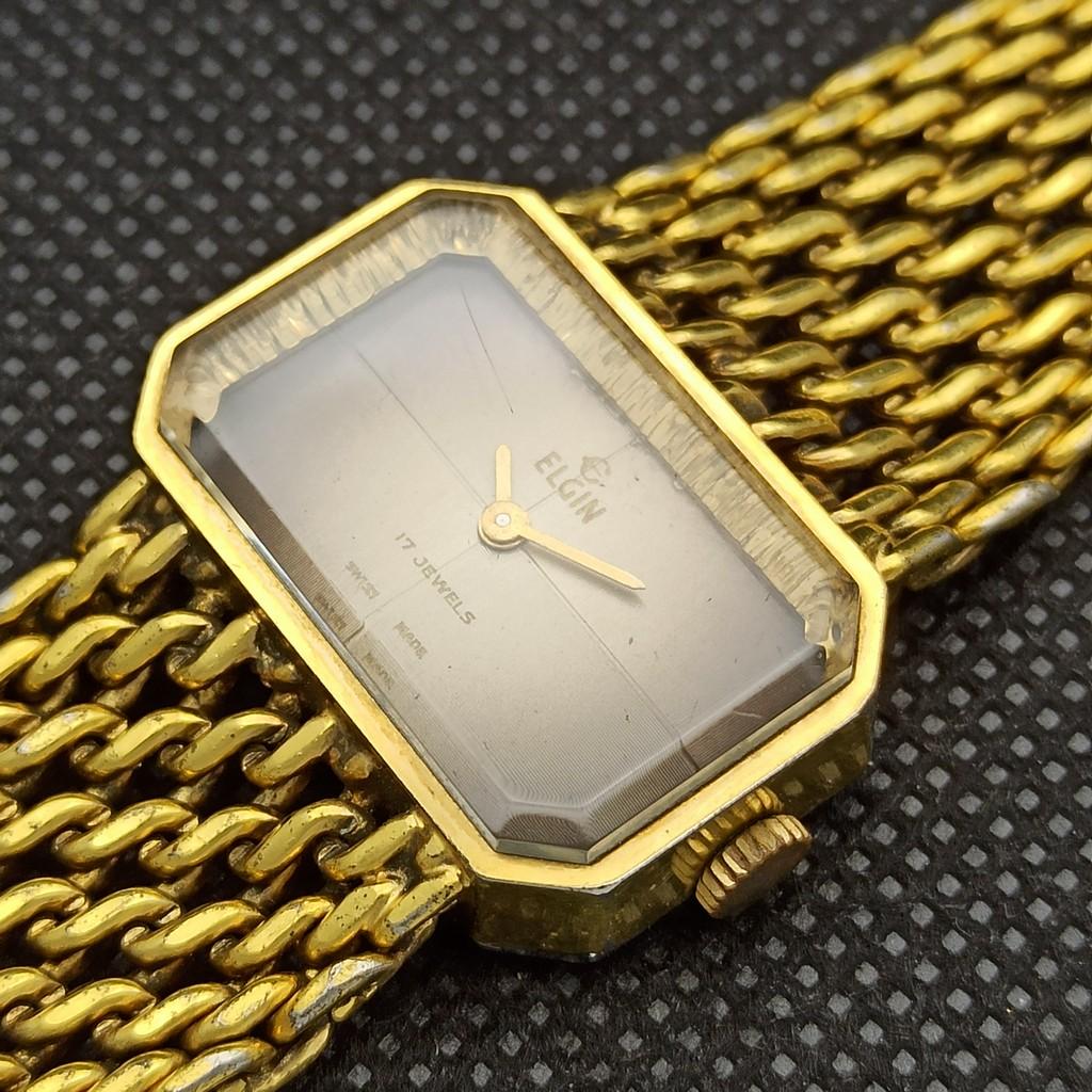 USED VINTAGE ART DECO ELGIN SWISS WOMENS WATCH A267304-1 Sku00-a267304