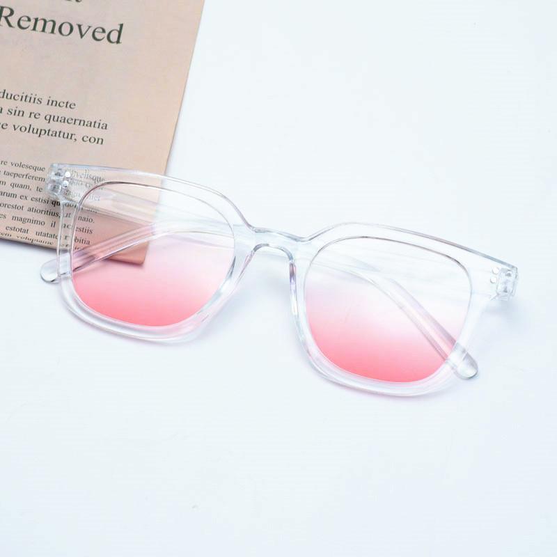 Sunglasses Women Plain Blush Glasses Sunset Gradual Change Brown Black Frame Sunglasses Sunglasses Men Uv Protection