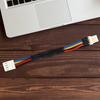 8pcs/lot Fan Resistor Cables 4 Pin Male To Female Connector Fan Speed Reduce Resistor Temperature Control Descending Speed Line