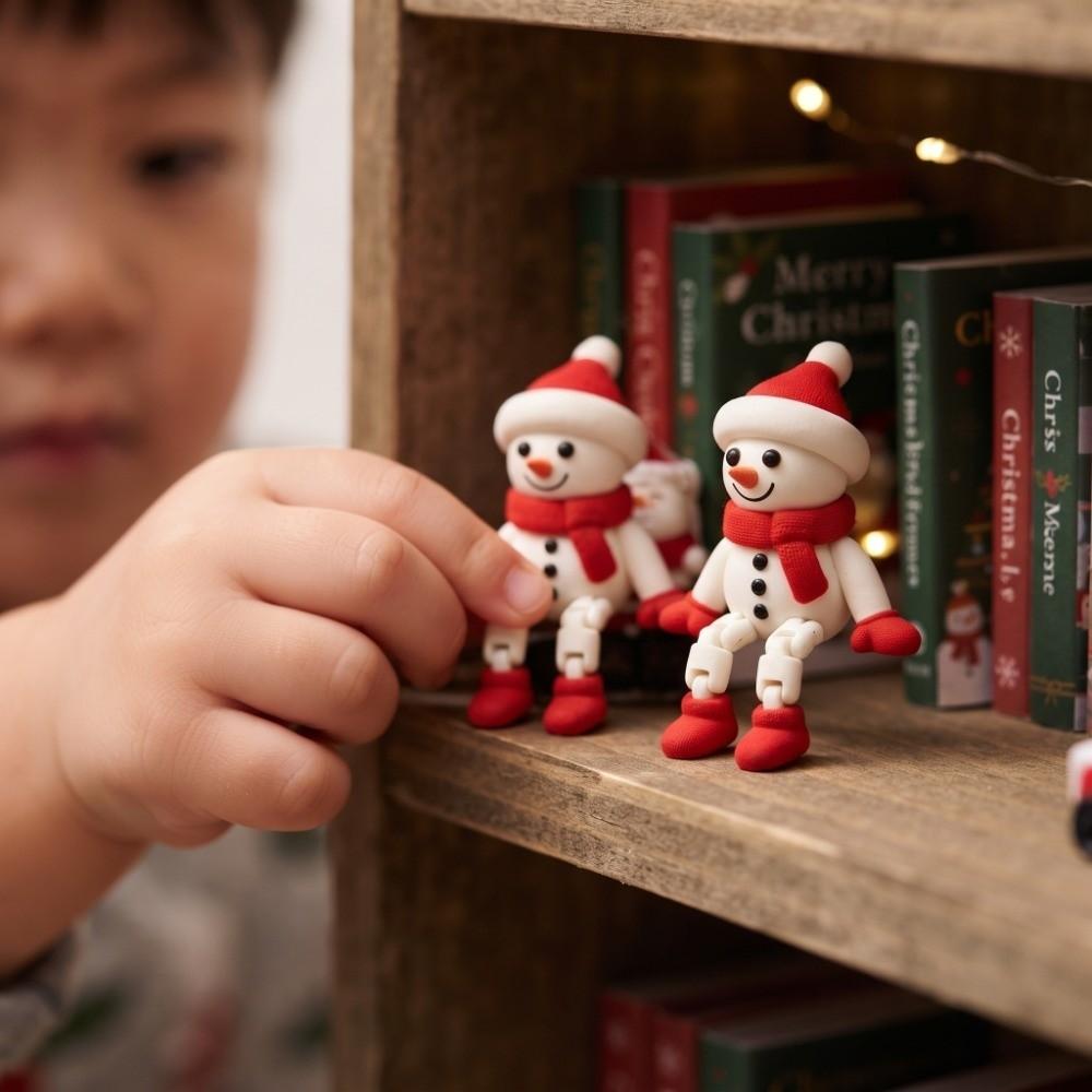 Fully Flexible 3D Printed Figurine Christmas Miniature Ornament Winter Gifting