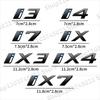 1Pcs Car Styling ABS Plastic Emblem Decor For BMW I3 I4 I7 IX IX3 IX4 IX7 Logo Rear Tail Bumper Trunk Sticker Auto Accessories AT8