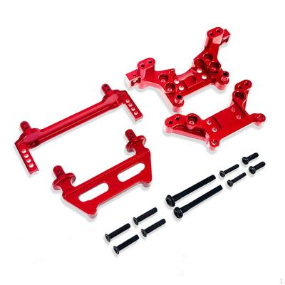 Aluminum Alloy F/R Body Pillars & Shock Towers RC Car Modification Parts Easy To Install
