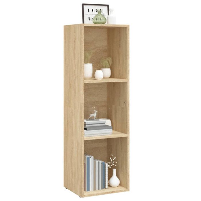 VidaXL Bookcase/TV Stand Sonoma Oak 36 X 30 X 114 Cm Chipboard