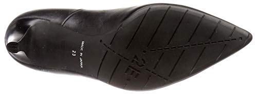 Melmo Women's Pointed Toe V-Cut Pumps 7638, Black, Size 24cm, 2E