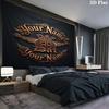 Daf Team Custom Name Wall Tapestry Aesthetic Wall Hanging Printed Fabric Blanket Decorative Tapestries For Bedroom Living Room Home Decor