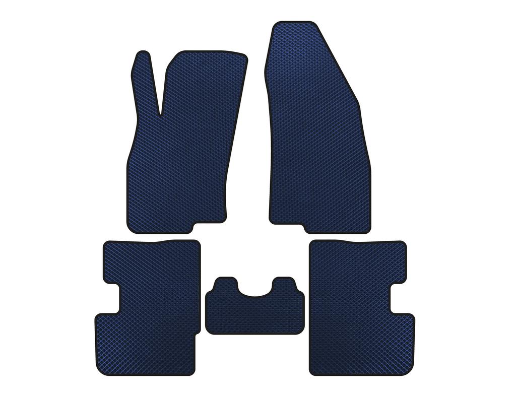 Covorașe EVA (2011-2018, HB, 3 uși, Albastru) pentru Fiat Punto Grande/EVO