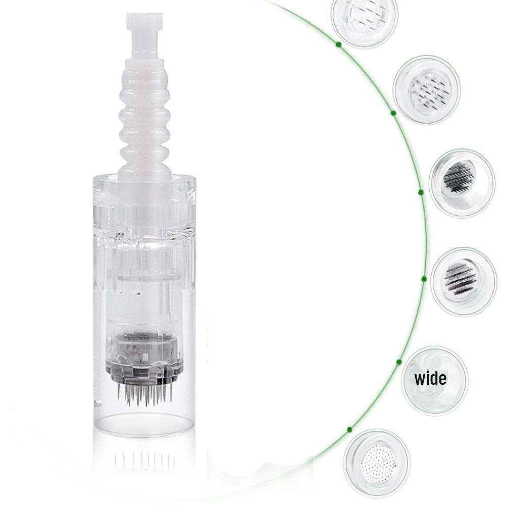 Titanium Alloy Micro-needling Device for Permanent Makeup and Eyelash Growth, with Nano Silicone Crystal Electric Needle Head