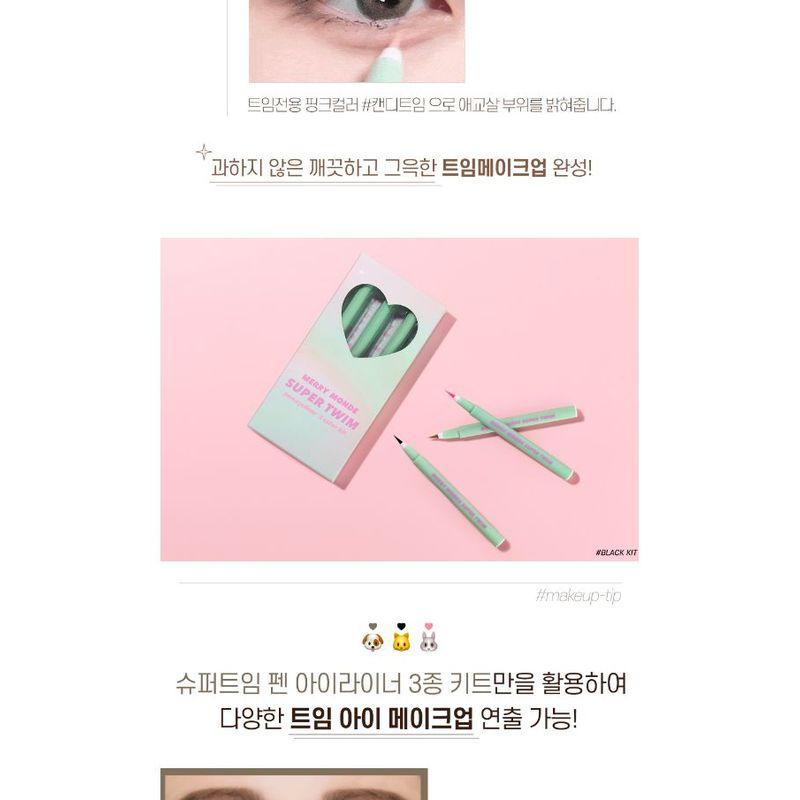 Merry Monde - Super Twim Pen Eyeliner Kit - 3 Types