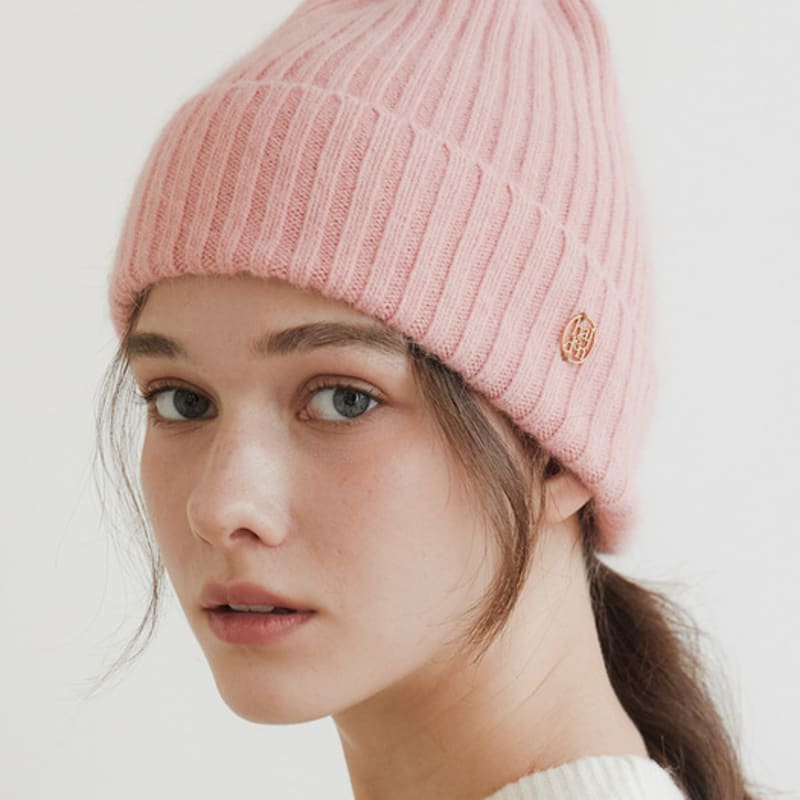 

кулон с логотипом halden шапка-бини из ангоры (C030_розовый) pink