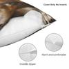 Lazy Brindle Greyhound Square Pillowcase Polyester Linen Velvet Pattern Zip Throw Pillow Case Sofa Cushion Cover 45X45