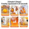 Manual juicer, small household fruit press, convenient hand cranked lemon frying juice cup press