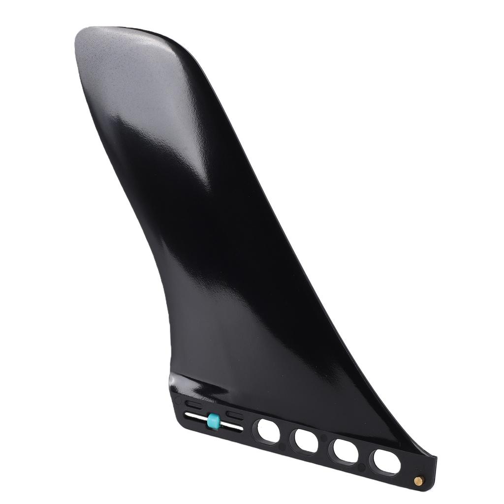 Surfbrett Finne 9,25 Zoll schraubenlose Montage Nylon Glasfaser Paddleboard Heckfinne zum Ersatz Schwarz