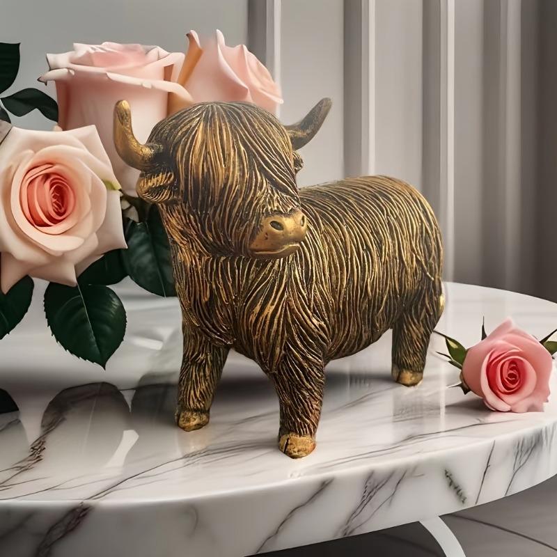 

Halloween Highlands Cowhouse Garden Decorative Piece Farmhouse Dining Table Family Entrance Decorative Item Gift Doll A