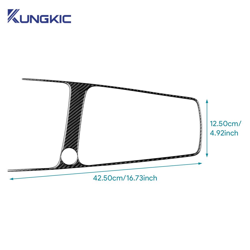 For Seat Leon 2017 2018 2019 Real Soft Carbon Fiber Sticker LHD RHD Car Gear Shift Outer Frame Panel Trim Interior Accessories