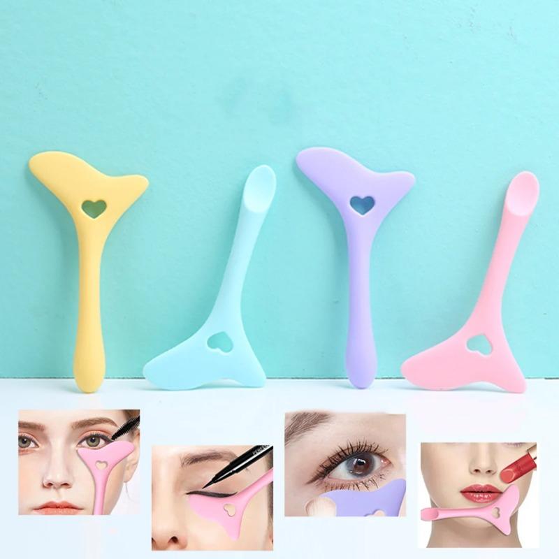 1-2PCS Silikonowy Eyeliner Artefakt Pomocniczy, Produkty Kosmetyczne Do Rysowania Brwi Szminka Pomocnicze Narzędzie Czarny Baffle Silikonowy Eyeliner Akustyczny Makijaż