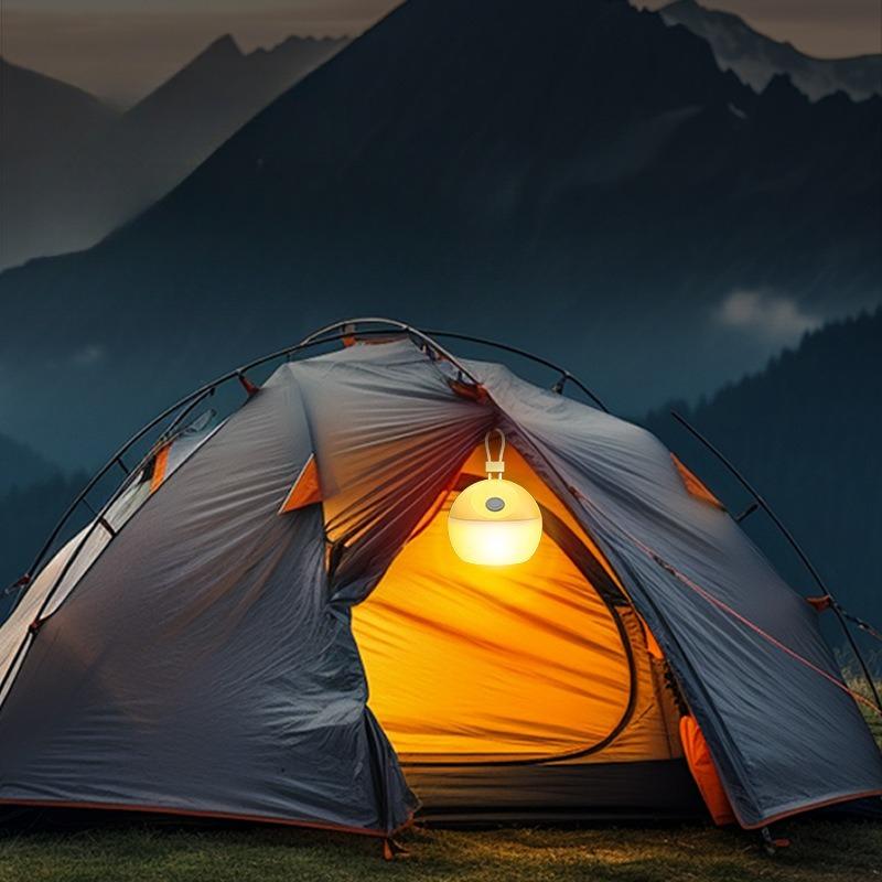 Portable Rechargeable Camping Lantern 3 Modes Dimmable LED Tent Light with Hanging Hook for Outdoor Hiking Backpacking Patio