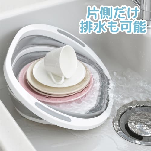 Tamahashi Days Foldable Dish Drainer with Bottom Container, 40 X 31.7 X 15.2 Cm, DS-09, with a Cutting Board and Dish Drying Rack