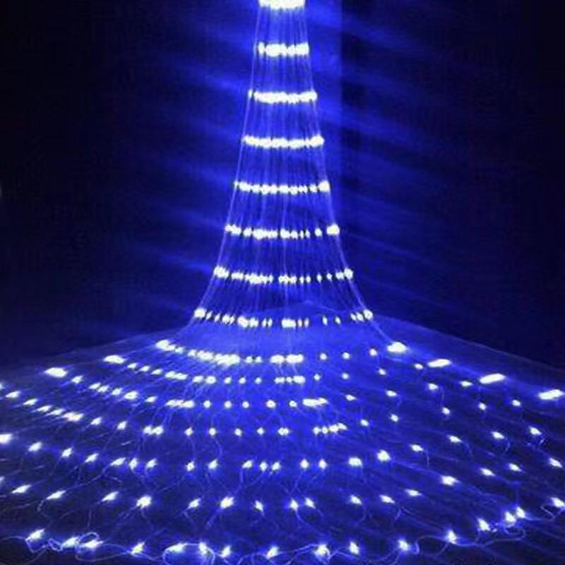 LED-Wasserfall-Lichtervorhang: 3x6 Dekorative Fließlichter für Innen/Außen für Garten, Flur, Einkaufszentrum, Park - 220V Stecker.
