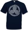 TRISKELION SYMBOL II T-SHIRT Nordic Celtic Germans Knot Larp Vikings Thor Shirt