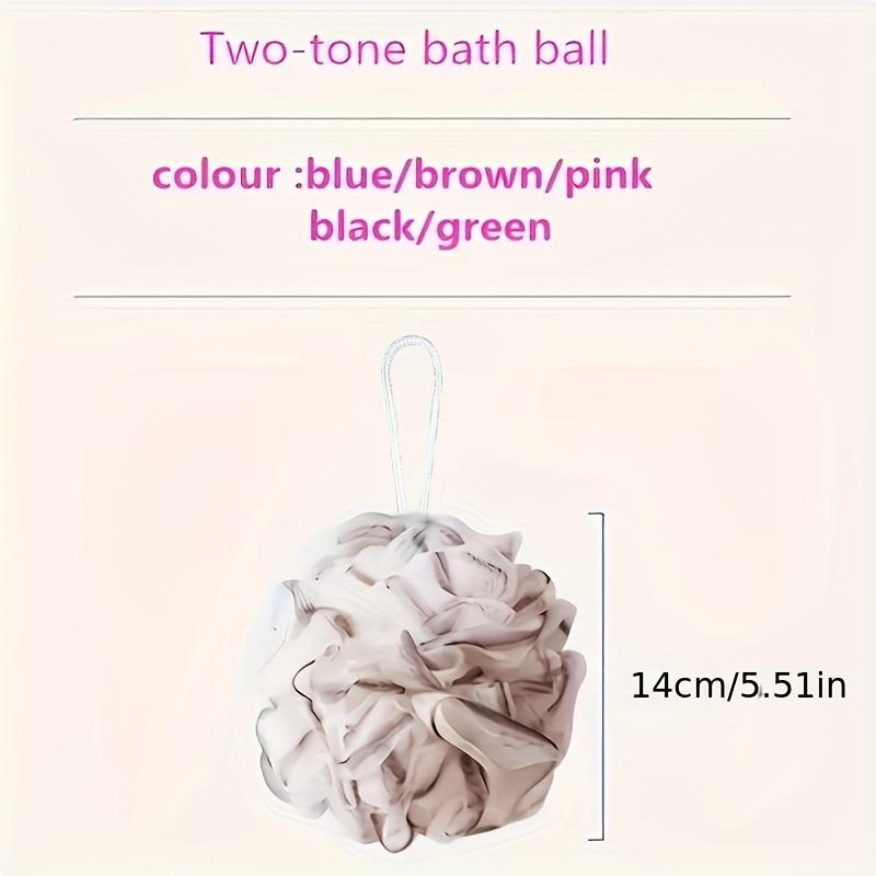 Luxurious Skin Care Bath Sponge Shower Ball - Super Soft, Exfoliating, Rich Lathering Poof with Hanging Loop for Easy Storage