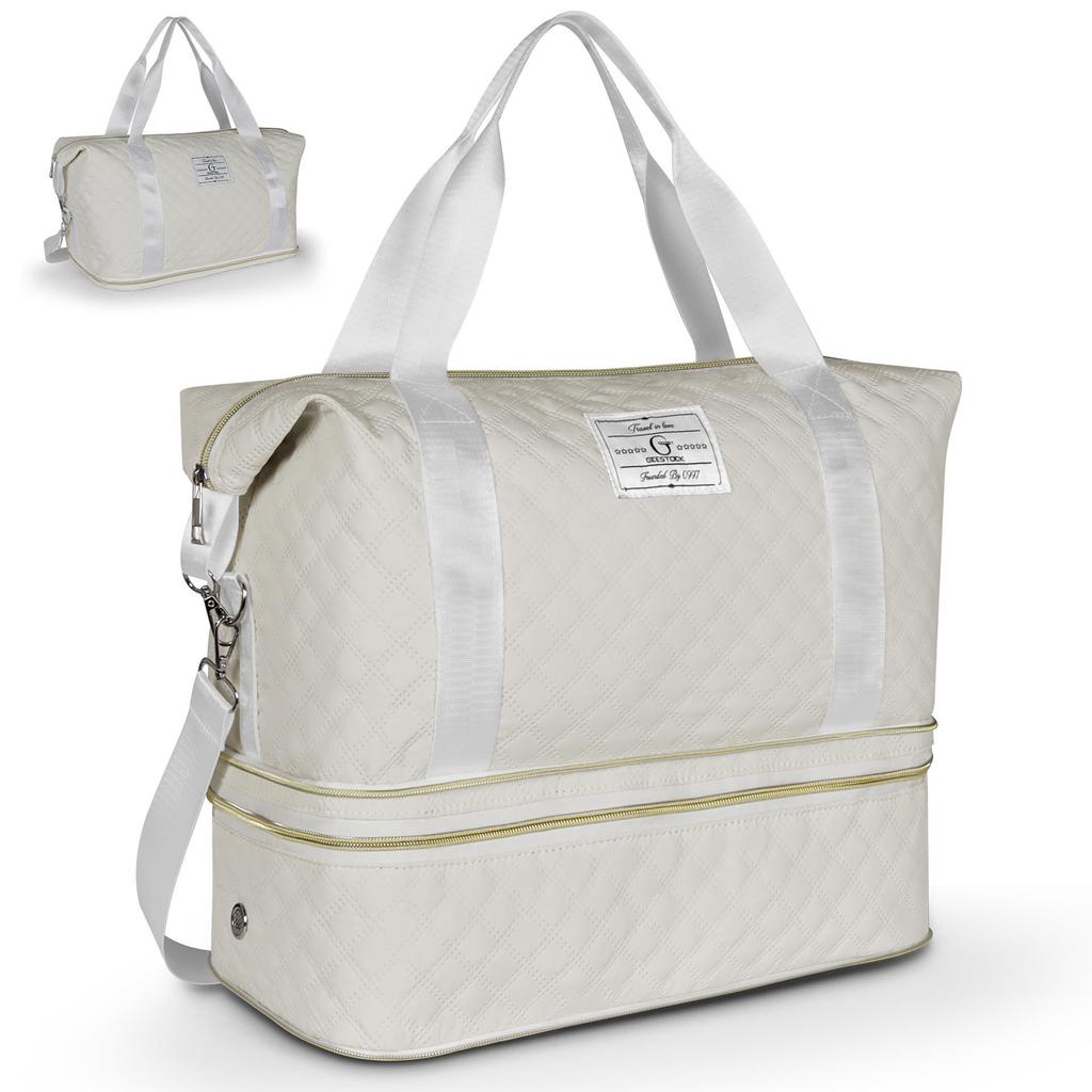 Korean Style Expandable Travel Bag - Large Capacity, Wet/Dry Separation, Sports & Student Carry-on